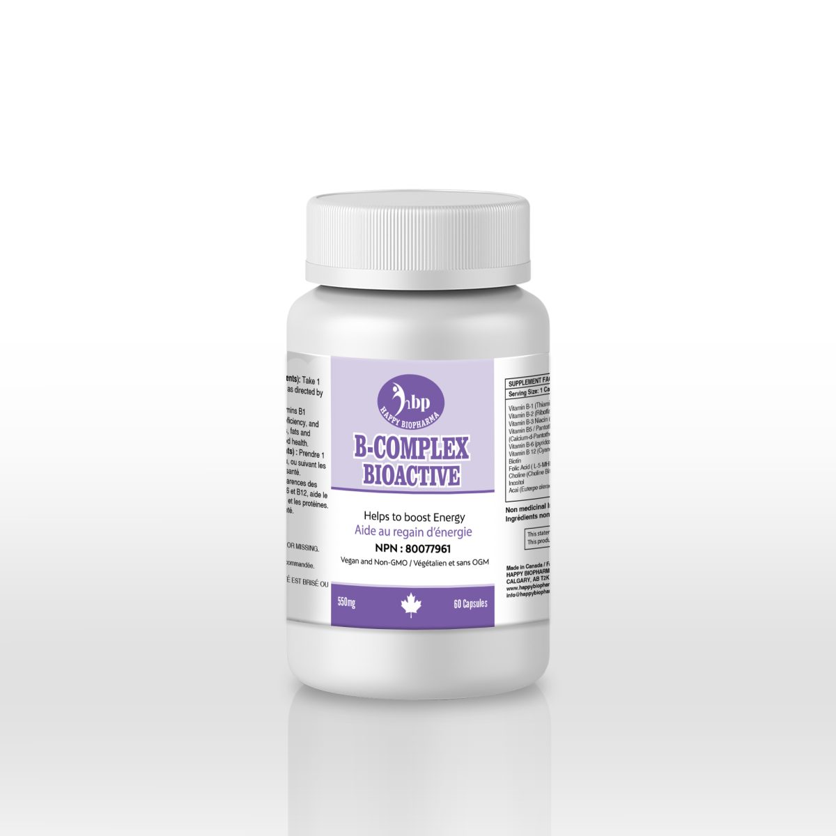 B Complex Bioactive Capsules - Unlock Vitality with Effective B Vitamins and Acai Berry Extract