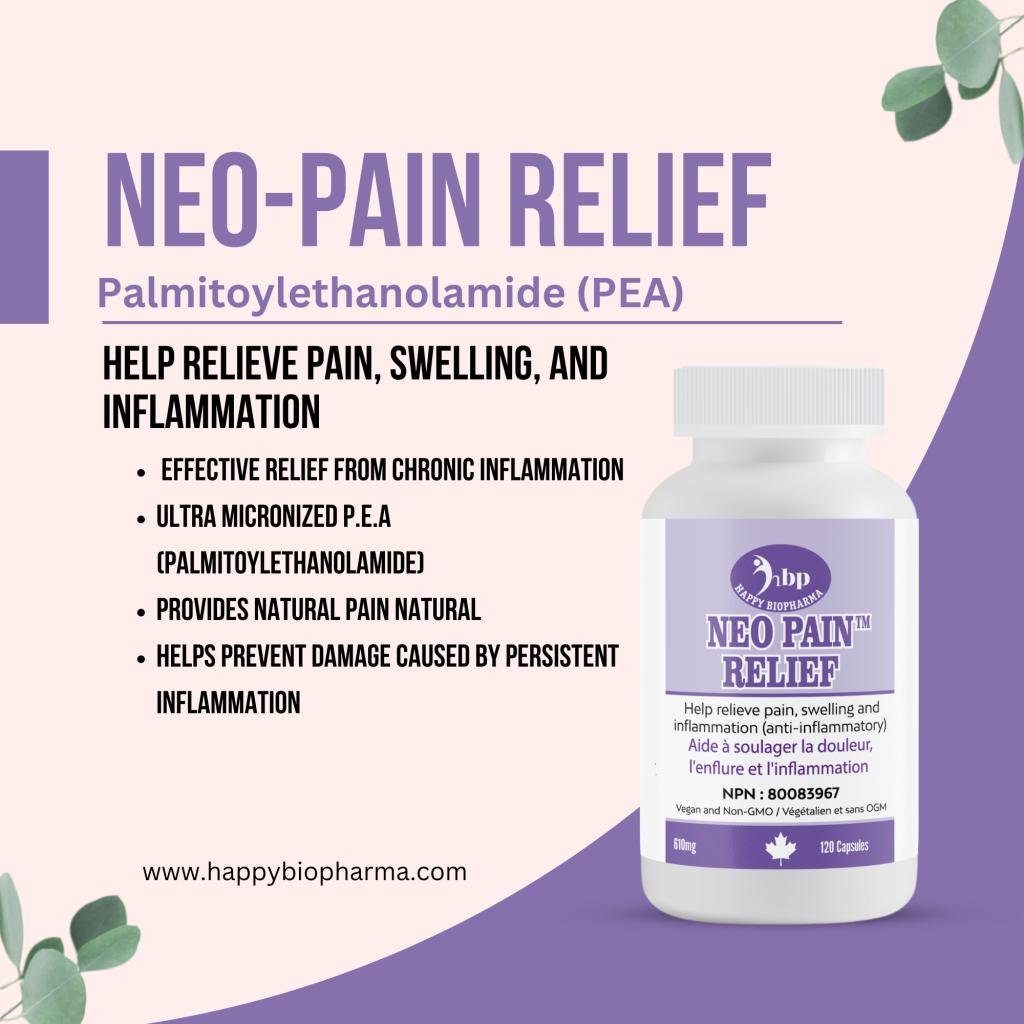 NEO Pain Relief Natural Solution with Bromelain & PEA 120 VCPS